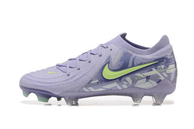 Men's Nike Phantom Luna Elite FG Firm Ground Low-Tops Football Boots - Purple/Yellow/White