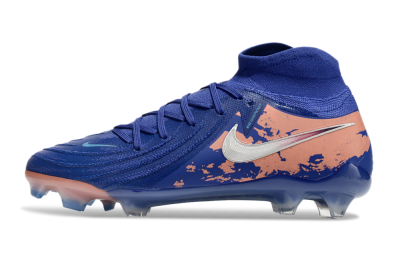 Men's Nike Phantom Luna Elite NU FG Firm Ground High-Tops Football Boots - Blue/White/Red