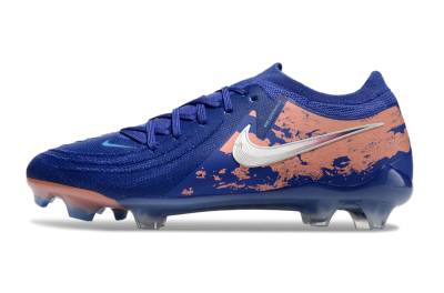 Men's Nike Phantom Luna Elite FG Firm Ground Low-Tops Football Boots - Blue/White/Red