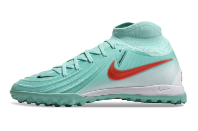 Men's Nike Phantom Luna Elite TF Artificial Turf High-Tops Football Shoes - Jade/Red/White