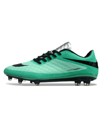 Men's Nike Hypervenom Phantom FG Firm Ground Low-Tops Football Boots - Green/Black/Silver