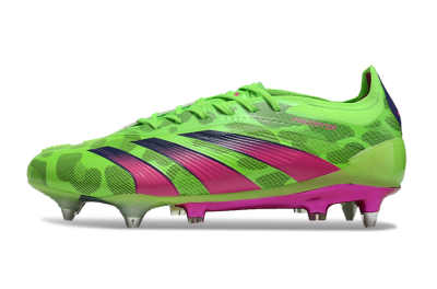 Men's Adidas Predator 24 Elite SG Soft Ground Low-Tops Football Boots - Yellow/Purple/Pink