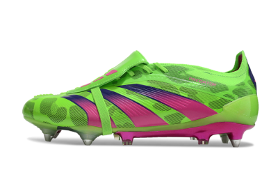 Men's Adidas Predator Elite Foldover Tongue SG Soft Ground Low-Tops Football Boots - Yellow/Purple/Pink