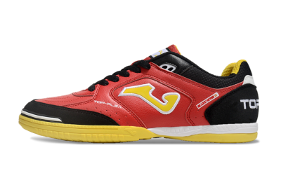 Men's Joma Top Flex IC Indoor & Futsal Low-Tops Football Shoes - Red/Yellow/Black