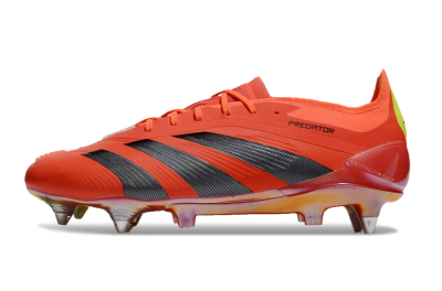Men's Adidas Predator 24 Elite SG Soft Ground Low-Tops Football Boots - Red/Black/Yellow