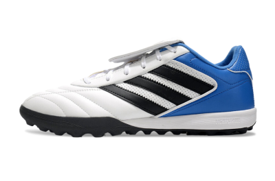 Men's Adidas Copa Gloro 2 TF Artificial Turf Low-Tops Football Shoes - White/Black/Blue