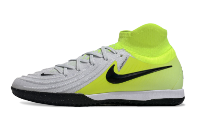 Men's Nike Phantom Luna Elite NU IC Indoor & Futsal High-Tops Football Shoes - Grey/Yellow/Black