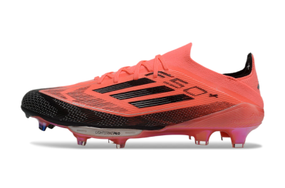 Men's Adidas F50+ Lightstrike Pro FG Firm Ground Low-Tops Football Boots - Red/Black