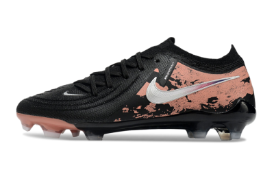 Men's Nike Phantom Luna Elite FG Firm Ground Low-Tops Football Boots - Black/White/Gold