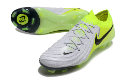 Men's Nike Phantom Luna Elite FG Firm Ground Low-Tops Football Boots - Grey/Yellow/Black