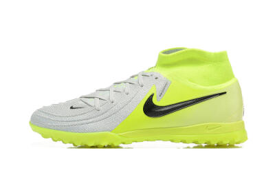 Men's Nike Phantom Luna Elite TF Artificial Turf High-Tops Football Shoes - Grey/Yellow/Black
