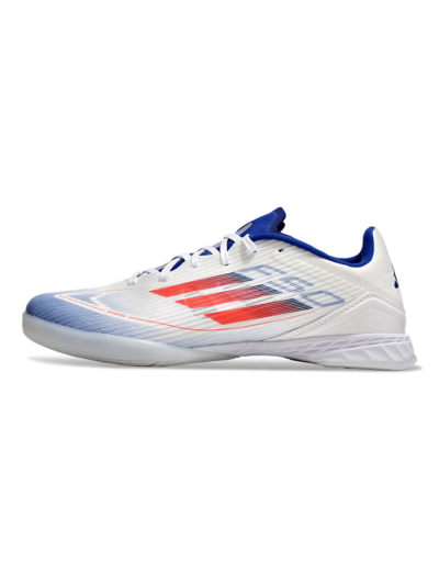 Unisex Adidas F50 Elite IC Indoor & Futsal Low-Tops Football Shoes - Blue/White/Red