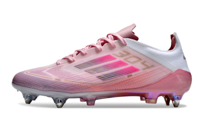 Men's Adidas F50 Elite 304 SG Soft Ground Low-Tops Football Boots - Pink/Gold/White