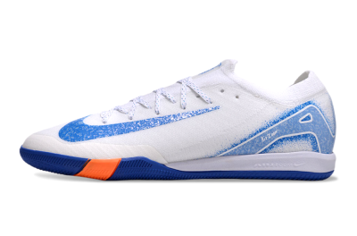 Unisex Nike Air Zoom Mercurial Vapor 16 Elite IC Indoor & Futsal Low-Tops Football Shoes - White/Blue/Orange