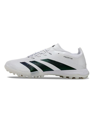 Unisex Adidas Predator 24 Elite TF Artificial Turf Low-Tops Football Shoes - White/Black
