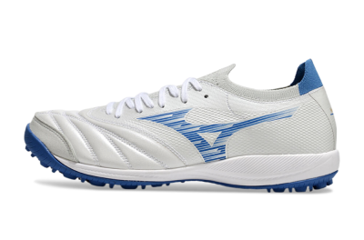 Men's Mizuno Morelia Neo Sala M8 TF Artificial Turf Low-Tops Football Shoes - Beige/Blue/White