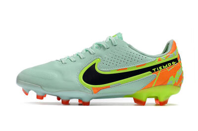 Men's Nike Tiempo Legend 9 Elite FG Firm Ground Low-Tops Football Boots - Jade/Yellow/Black
