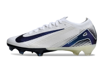 Unisex Nike Air Zoom Mercurial Vapor 16 Elite FG Firm Ground Low-Tops Football Boots - White/Blue