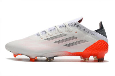 Men's Adidas X Speedflow.1 Messi FG Firm Ground Low-Tops Football Boots - White/Black/Red
