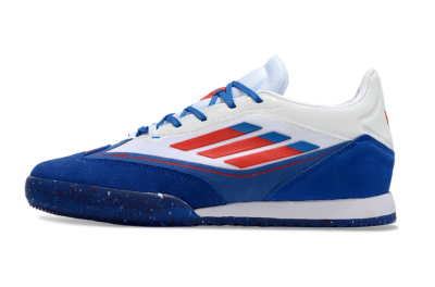 Men's Adidas F50 Elite Messi IC Indoor & Futsal Low-Tops Football Shoes - Blue/White/Red