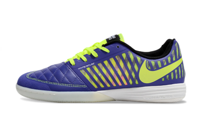 Unisex Nike Lunar Gato 2 IC Indoor & Futsal Low-Tops Football Shoes - Blue/Yellow/White