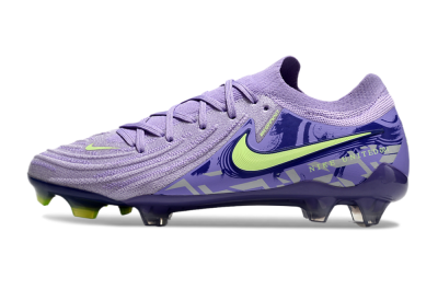 Men's Nike Phantom Luna Elite FG Firm Ground Low-Tops Football Boots - Purple/Yellow/White