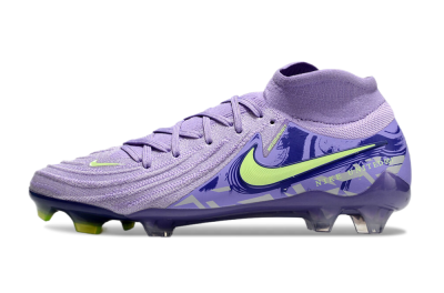 Men's Nike Phantom Luna Elite FG Firm Ground High-Tops Football Boots - Purple/Yellow/White