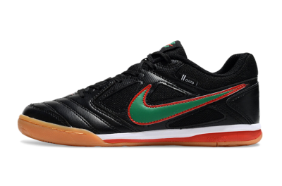 Unisex Supreme x Nike SB Gato IC Indoor & Futsal Low-Tops Football Shoes - Black/Green/Red