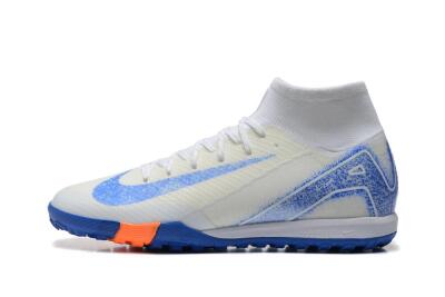 Unisex Nike Air Zoom Mercurial Superfly 10 Elite TF Artificial Turf High-Tops Football Shoes - Beige/Black/White