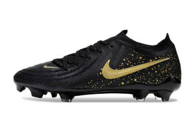 Men's Nike Phantom Luna Elite FG Firm Ground Low-Tops Football Boots - Black/Gold