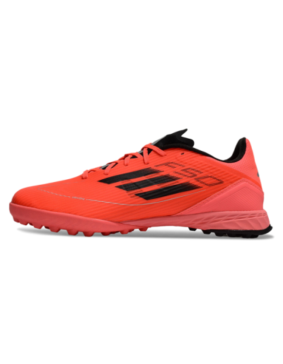 Unisex Adidas F50 Pro TF Artificial Turf Low-Tops Football Shoes - Red/Black