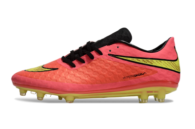 Men's Nike Hypervenom Phantom FG Firm Ground Low-Tops Football Boots - Red/Yellow/Black
