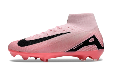 Unisex Nike Air Zoom Mercurial Superfly 10 Elite FG Firm Ground High-Tops Football Boots - Pink/Black