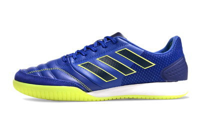 Men's Adidas Competition Top IC Indoor & Futsal Low-Tops Football Shoes - Blue/Yellow/White