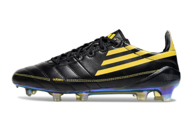 Men's Adidas F50 Adizero Elite FG Firm Ground Low-Tops Football Boots - Black/Yellow/Gold