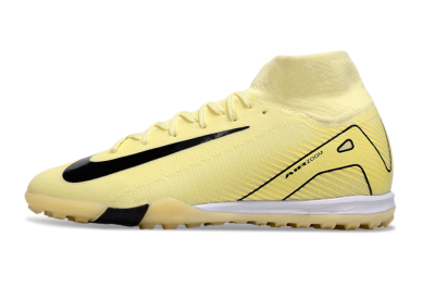 Men's Nike Air Zoom Mercurial Superfly 10 Elite TF Artificial Turf High-Tops Football Shoes - Yellow/Black/White