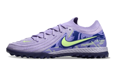 Men's Nike Phantom GX 2 Elite TF Artificial Turf Low-Tops Football Shoes - Purple/Yellow/White