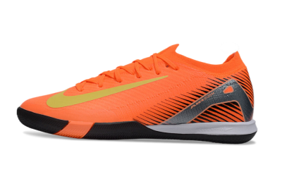 Men's Nike Air Zoom Mercurial Vapor 16 Elite IC Indoor & Futsal Low-Tops Football Shoes - Orange/Yellow/Silver