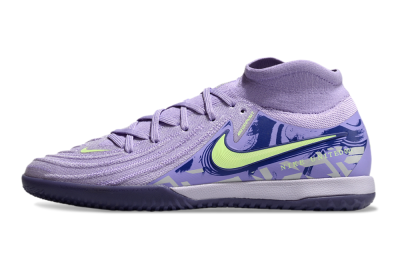 Men's Nike Phantom Luna Elite NU IC Indoor & Futsal High-Tops Football Shoes - Purple/Yellow/Blue