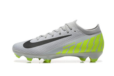 Men's Nike Air Zoom Mercurial Vapor 16 Elite FG Firm Ground Low-Tops Football Boots - Grey/Black/Yellow