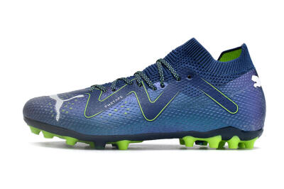 Unisex Puma Future Ultimate MG Multi Ground Low-Tops Football Boots - Blue/Yellow/White