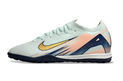 Unisex Nike Air Zoom Mercurial Vapor 16 Elite TF Artificial Turf Low-Tops Football Shoes - Jade/Gold/Blue
