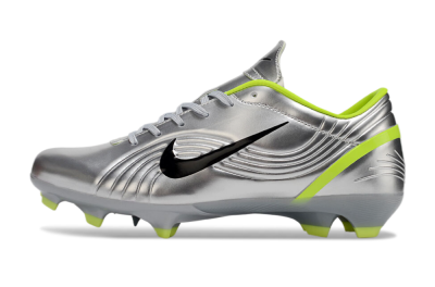 Unisex Nike Zoom Mercurial Vapor 1 Rgn SE FG Firm Ground Low-Tops Football Boots - Silver/Black/Yellow