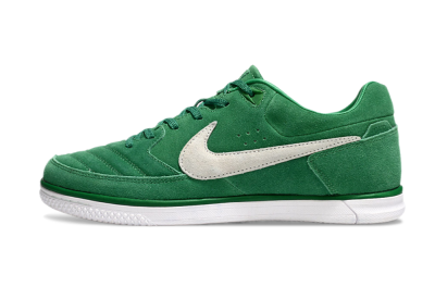 Men's Nike Street Gato IC Indoor & Futsal Low-Tops Football Shoes - Green/Grey/White