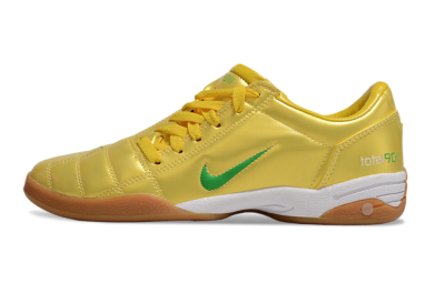 Men's Nike Total 90 II IC Indoor & Futsal Low-Tops Football Shoes - Yellow/Green/White