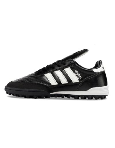 Men's Adidas Mundial Team Astro TF Artificial Turf Low-Tops Football Shoes - Black/White