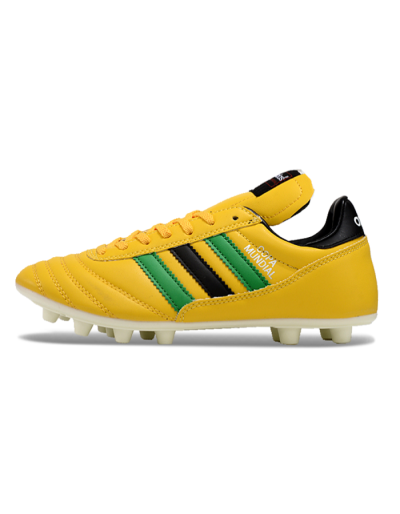 Men's Adidas Mundial Team Astro TF Artificial Turf Low-Tops Football Shoes - Yellow/Green/Black
