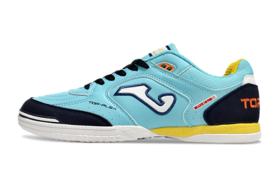 Men's Joma Top Flex IC Indoor & Futsal Low-Tops Football Shoes - Jade/Black/Yellow