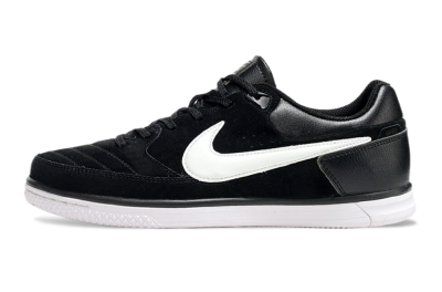 Men's Nike Street Gato IC Indoor & Futsal Low-Tops Football Shoes - Black/White