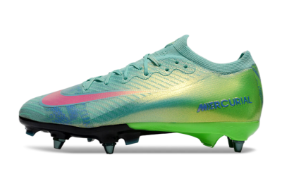 Men's Nike Air Zoom Mercurial Vapor 16 Elite SG Soft Ground Low-Tops Football Boots - Jade/Pink/Blue